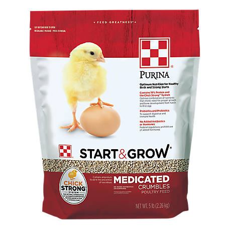 Start & Grow Medicated Chick Feed with AMP .0125