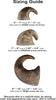 Sizing Guide. Small horns 5 to 7 inches long and 1 to 2 inches wide. Medium horns 7 to 9 inches long and 1 and a half to 2 and a half inches wide. Large horns 9 to 12 inches long and 2 to 4 inches wide. Color and appearance may vary due to the nature of the chew.