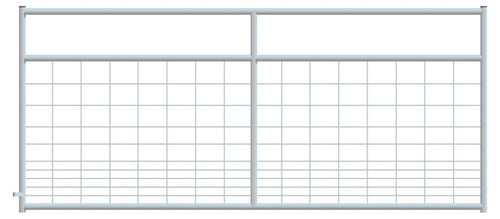 Galvanized Wire-Filled Tube Gate.