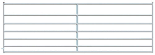 Galvanized 6-Bar Economy Tube Gate.