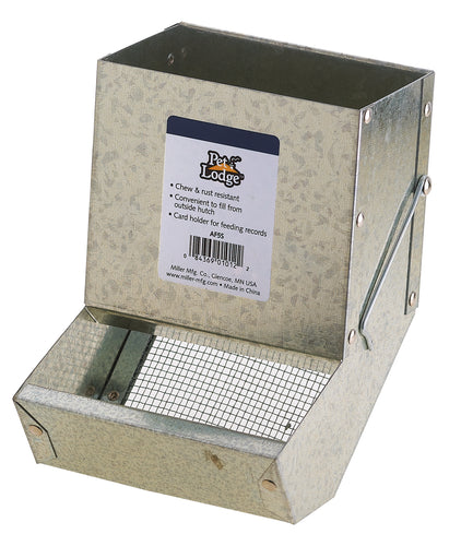 Metal Small Animal Feeder with Sifter Bottom