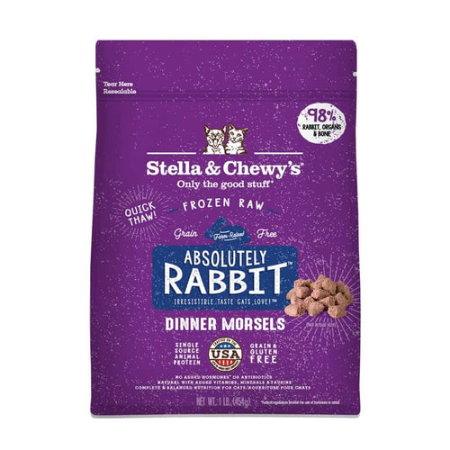 Raw Frozen Rabbit Dinner