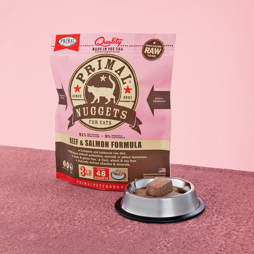 Raw Frozen Feline Beef & Salmon Formula