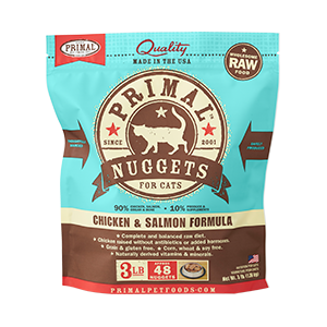 Raw Frozen Feline Chicken & Salmon Formula