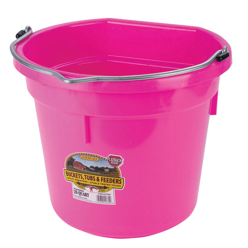 20 Quart Flat Back Plastic Bucket