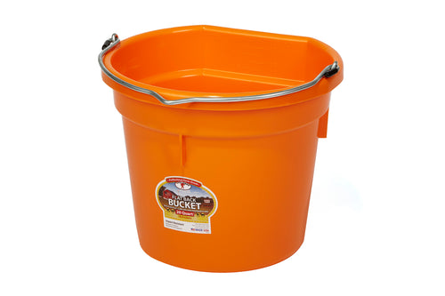 20 Quart Flat Back Plastic Bucket
