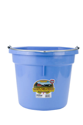 20 Quart Flat Back Plastic Bucket