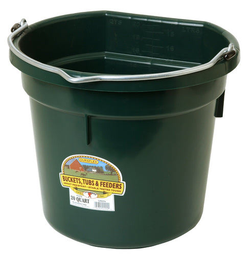 20 Quart Flat Back Plastic Bucket