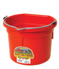 8 Quart Flat Back Plastic Bucket